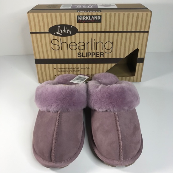 kirkland ladies shearling slippers